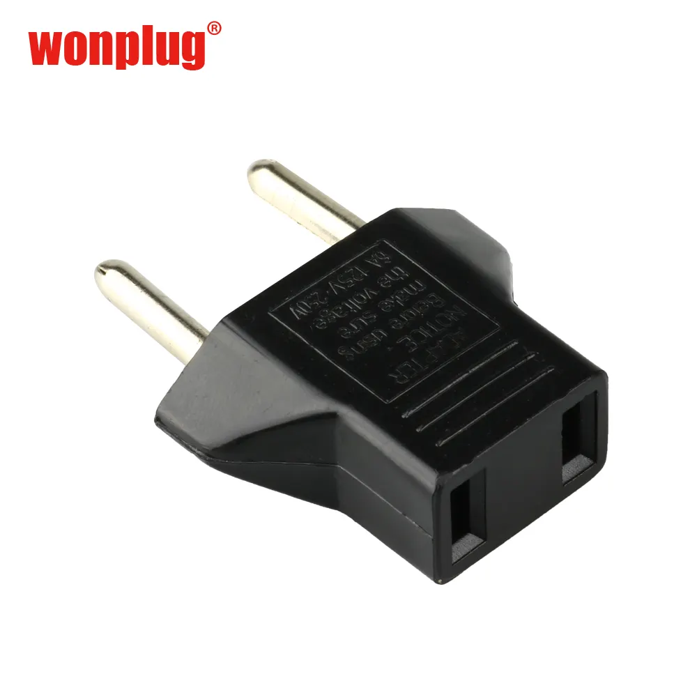 Universal US America 2 pin plug to Eu/euro Plug Adapter Europe Plug Adaptor