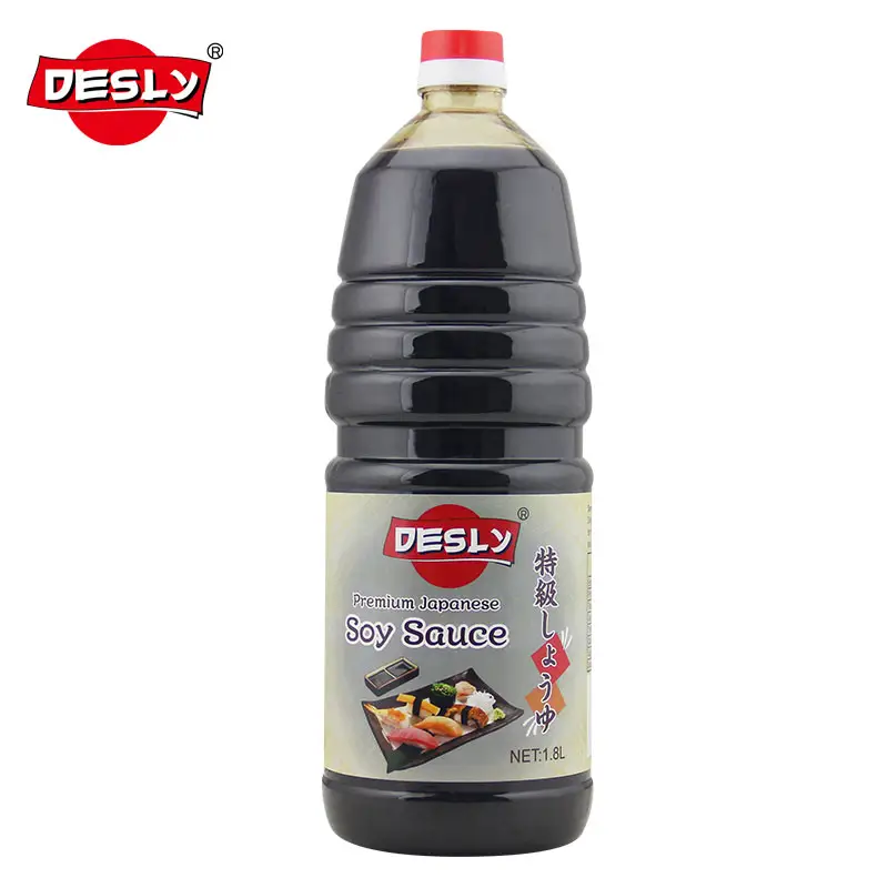 1000 ml Premium süpermarketler için mutfak gurme OEM fabrika japon soya sosu