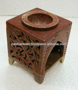 Fabricación de Quemadores de Aceite Aromático de Piedra de Savia Hechos a Mano - Product Image 1