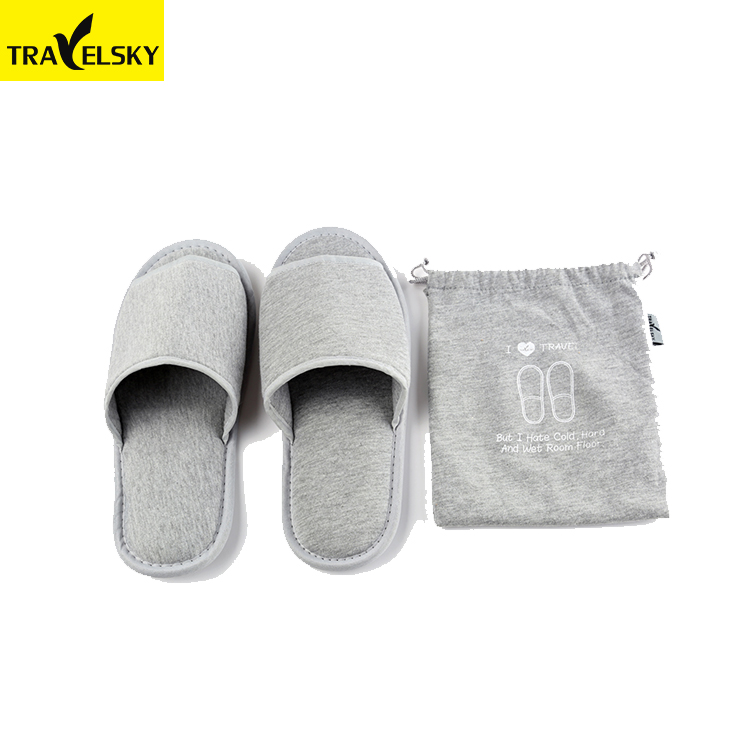 Travelsky одноразовые складные дешевые индивидуальные гостиничные мужские домашние тапочки