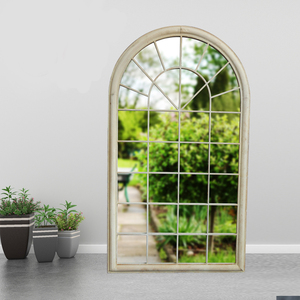Barato <span class=keywords><strong>Vintage</strong></span> Jardín de hierro <span class=keywords><strong>ventana</strong></span> espejos con la belleza Natural de reflexión espejos de la habitación - Product Image 1