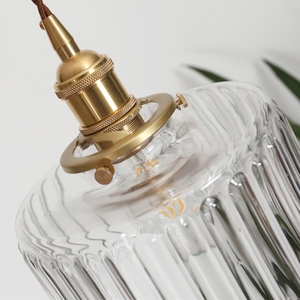 Europeo moderno soffiato a mano trasparente verde paralume in vetro lampadario - Product Image 4