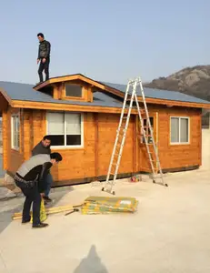 2020 un étage à faible coût préfabriqué maison d'été en bois préfabriquée maison de garde