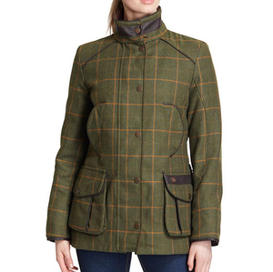 YALI CUSTOM COUNTRY CLOTHING 100% <span class=keywords><strong>TWEED</strong></span> verde <span class=keywords><strong>giacca</strong></span> scozzese donna - Product Image 1