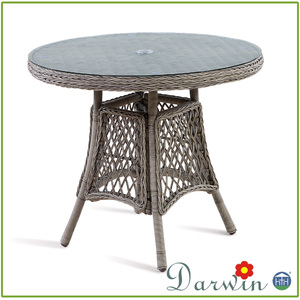 Rotin extérieur meubles <span class=keywords><strong>de</strong></span> <span class=keywords><strong>jardin</strong></span> ronde <span class=keywords><strong>table</strong></span> à manger bases <span class=keywords><strong>pour</strong></span> plateaux en <span class=keywords><strong>verre</strong></span> - Product Image 2