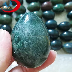 يوني الأحجار الكريمة البيض الأخضر العقيق شبه حجر كريم البني بيض من الحجارة لممارسة كيجل المهبل ممارسة مع بن وا كرات