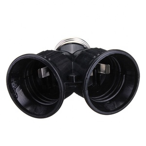 DẪN Bóng Đèn Giữ Chống Cháy Chất Liệu E27 để 2 E27 Chuyển Đổi Ổ Cắm Chuyển Đổi Ánh Sáng Bóng Đèn Cơ Sở Đầu Kép E27 Splitter bộ chuyển đổi - Product Image 3