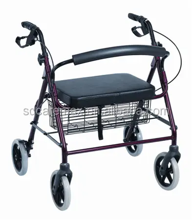 Aluminium Extra Breiten Rollator Für Fettleibigkeit Menschen Mit Sitz Und Korb CA882LW