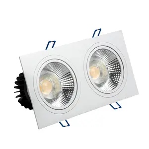  GOSUNスクエア調光可能20wダブルヘッド工場価格LED埋め込み式ダウンライト