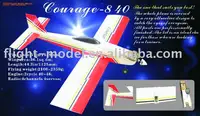 Terbang mainan Courage-8 40 F0601 rc pesawat kit