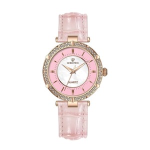 Alta marca de piedra de corona de acero con movimiento suizo mujer de cuarzo reloj de lujo - Product Image 4
