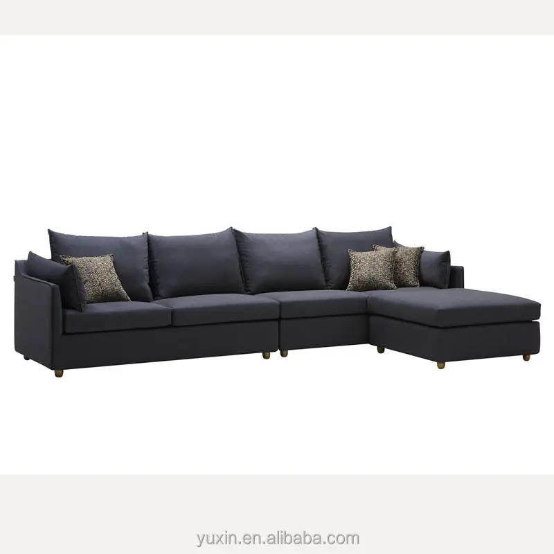2023 dark grey fabric sofa set modern style