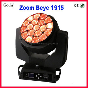 Nueva! B ojo K10 Zoom 19 x 15 w abeja de <span class=keywords><strong>ojos</strong></span> profesional cabeza móvil luces de escenario - Product Image 2