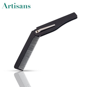 Vente chaude pliant en plastique brosse à cheveux mini barbe peigne cheveux peigne à poux - Product Image 3