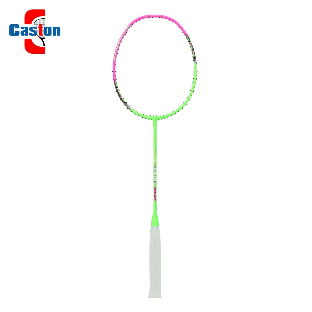 Custom made originele professionele 30lbs full carbon badmintonracket high modulus graphite racket voor advance