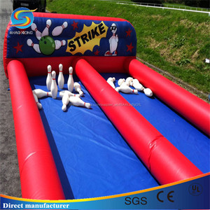 <span class=keywords><strong>De</strong></span> haute qualité en plein air gonflable ruelle <span class=keywords><strong>de</strong></span> <span class=keywords><strong>bowling</strong></span> double voie pour vente - Product Image 1
