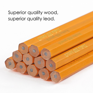 Foska Papeterie 7 ''Jaune HB Lapiz <span class=keywords><strong>Crayon</strong></span> Aiguisé Hexagonal En Bois <span class=keywords><strong>Crayon</strong></span> De Charbon De Bois - Product Image 2