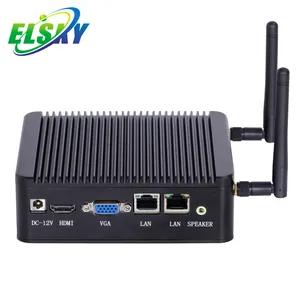 Máy Tính Công Nghiệp Với J1900 CPU Quad Cores 4 Chủ Đề 2.0GHZ 8GB RAM 1COM 4 USB Realtek 8111F Dual Lan Thin Client L Mini Pc