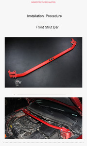 LVTU คุณภาพสูง Strut Bar Strut ชุด Subframe รั้งสำหรับ Ford Focus 2005-2011รถแข่งแรงแข็งแรง Body - Product Image 3