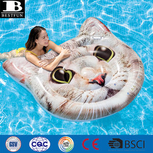 Usine vinyle réaliste gonflable île pour chat flotteur durable en plastique sauter <span class=keywords><strong>piscine</strong></span> natation matelas pneumatique <span class=keywords><strong>lilo</strong></span> salon jouets - Product Image 3