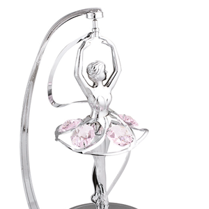<span class=keywords><strong>Crystocraft</strong></span> nổi nam châm xoay mạ pha lê Quà Tặng rực rỡ cắt tinh thể nhảy múa ba lê cô gái thiên nga hồ Ballerina bức tượng - Product Image 2