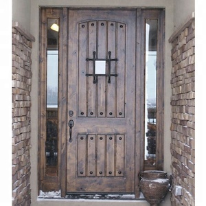 <strong>Rustic</strong> Main <strong>Door</strong> Models Modern Solid Wood Exterior <strong>Door</strong> - Product Image 3