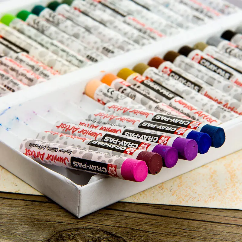 Mới Về 50 Màu Sắc Nghệ Thuật Mềm Pastel Sáp Crayon Dầu Pastel