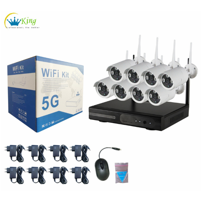 1080P 8 каналов беспроводной камера системы комплект outddor домашняя HK-NVR6108-W-KIT-1080P