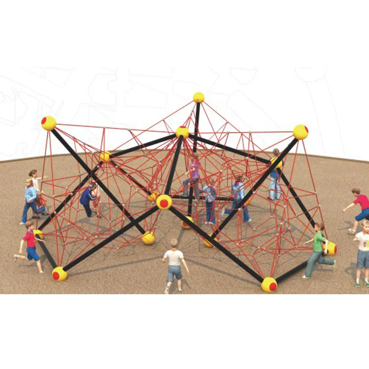 Parco di divertimenti per bambini allenamento fisico parco giochi all'aperto arrampicata su rete di intrattenimento attrezzature per la vendita