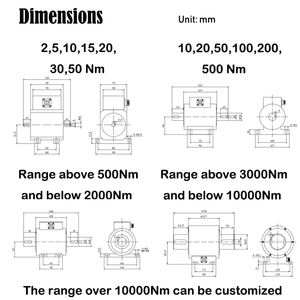 Plc568 1000nm 2500nm 10000nm truyền xe ROTARY <span class=keywords><strong>Torque</strong></span> Meter cảm biến - Product Image 6