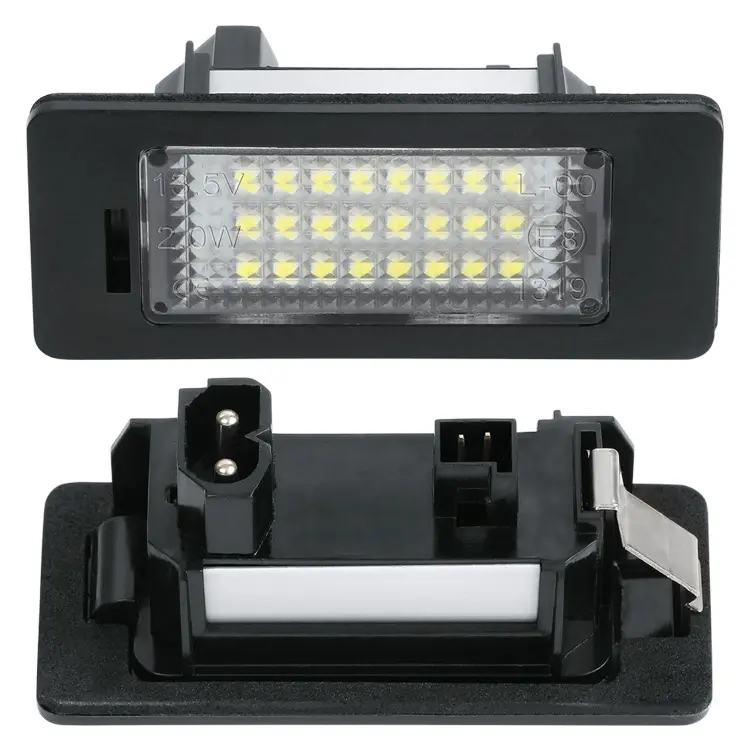 BMW E82 E88 E90 E91 E92 E93 E39 E60 E61 F07E84用の最新製品2x24LEDナンバープレートナンバーライト