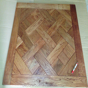 Parquets en bois de chêne antique, pièces, sol en bois fini avec couleur caramel - Product Image 5