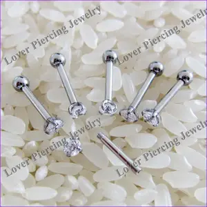 [ET-110] Hoch polnischer 316L Edelstahl Ohr Tragus Barbells Body Piercing Schmuck