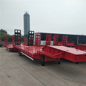 รถกึ่งพ่วงแบบแท่น3เพลา60ตันรถ40FT 20FT รถบรรทุกมือสอง - Product Image 1