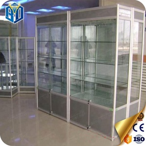 Vitrine de <span class=keywords><strong>pharmacie</strong></span> en verre - <span class=keywords><strong>Armoire</strong></span> de rangement pour médicaments avec étagère vitrée et portes en verre trempé verrouillables - Product Image 6