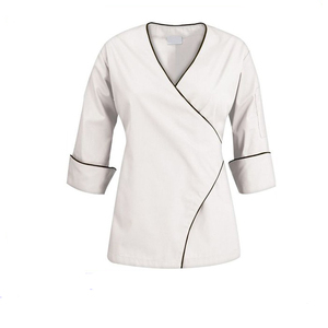 Nuevo diseño, chaquetas de Chef de Hotel de manga larga, uniforme, doble botonadura, abrigos de chef <span class=keywords><strong>jefe</strong></span> blanco de restaurante - Product Image 5