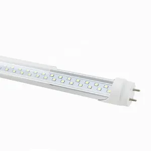 Lampu Neon LED 600Mm T8 Bentuk V, Lampu Tabung 18W Baris Ganda Tipe-v Terintegrasi