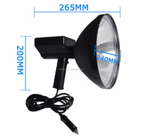 12V 9 pouces 55W 75W HID lumière dure Portable Offre Spéciale HID lampe de recherche de chasse au point portative