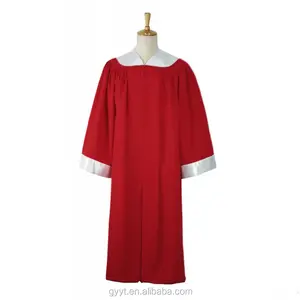 Les églises religieuses fournissent des vêtements rouges Costumes d'église Uniformes de choeur d'église modernes gratuits - Product Image 1
