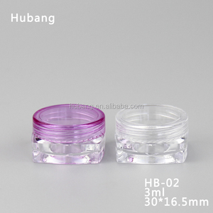 La venta caliente barato <span class=keywords><strong>de</strong></span> la plaza <span class=keywords><strong>de</strong></span> personalizar el cuidado personal vacío 3 ml plástico ps caso cosmético - Product Image 1