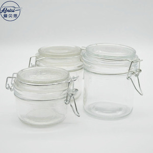 Barattolo in <span class=keywords><strong>Vetro</strong></span> per Alimenti da 150ml 5oz con Coperchio a Clip Rotondo e Piccolo - Product Image 6