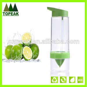 venta al por mayor exprimidor de limón de agua tritan botella sin bpa tritan botella de agua de cítricos zinger - Product Image 1