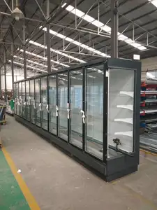 Walk-CoolerでGlass Door For Supermarket Heatedアルミガラスドアクランプ商用冷蔵庫