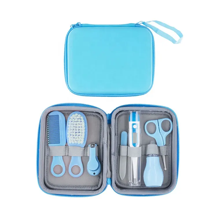 7piece Baby Healthcare Set Products and Grooming Kit Baby Care with Manicure Brush Kit Scissor for Newborn Baby