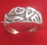 Anillos de piedras preciosas de plata fina de diseño liso elegante de estilo romántico - Product Image 2