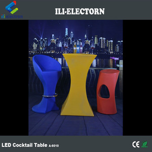 Ventas calientes Moderno Fiesta Eventos y <span class=keywords><strong>Bar</strong></span> Usado Remoto Que Cambia de Color LLEVADA Decorativa Cuadrada Mesa de Cóctel - Product Image 4