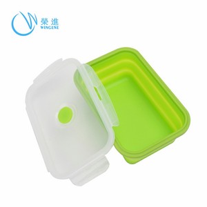Utensili da cucina Su Misura Ambientale Pieghevole pieghevole Del Silicone Bento Lunch Box - Product Image 1