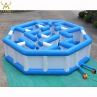 Laberinto Inflable Portátil para Patio de Juegos, Tienda de Campaña Inflable con Forma de Cabaña, Imprimible en Diferentes Colores