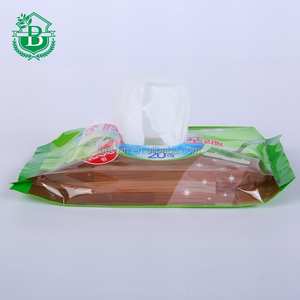 Boîte en plastique pour lingettes humides, pas d'<span class=keywords><strong>alcool</strong></span> spunlace non-tissé jetable plat, <span class=keywords><strong>vin</strong></span> lingettes - Product Image 4