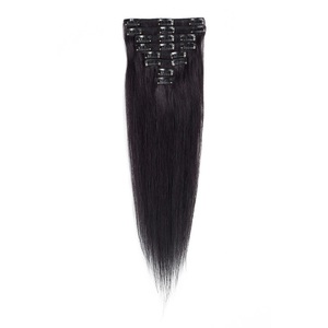 Top qualité vente chaude couleur naturelle pas cher d'origine brésilienne <span class=keywords><strong>sans</strong></span> soudure <span class=keywords><strong>clip</strong></span> en extensions de cheveux humains - Product Image 3